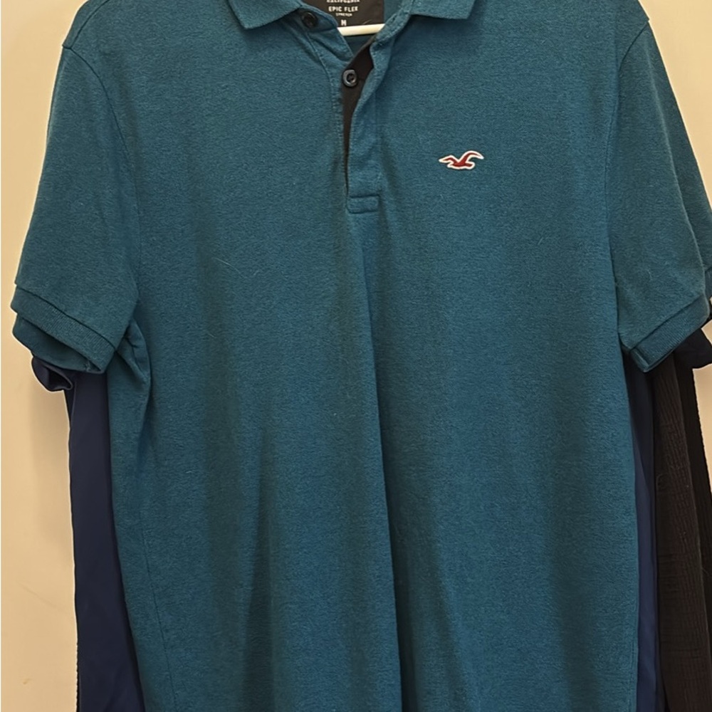 Men's Blue Hollister Polo